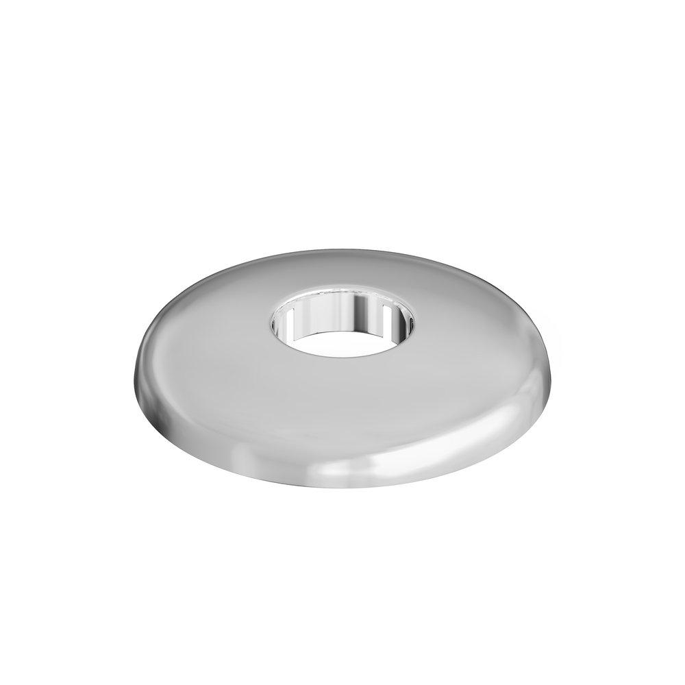Jones Stephens Chrome Plated 1-1/4 in. Plastic Hinged Escutcheon 