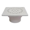 9 x 9 in. PVC Bell Trap with 3 x 4 in. Outlet 