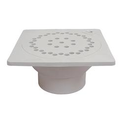 9 x 9 in. PVC Bell Trap with 3 x 4 in. Outlet