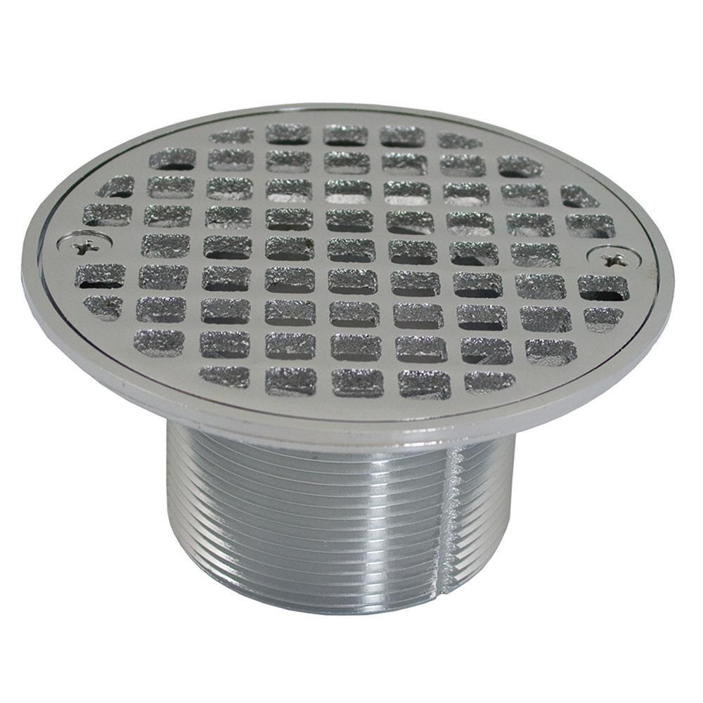 Jones Stephens Chrome Plated 2 in. IPS Metal Round Strainer 