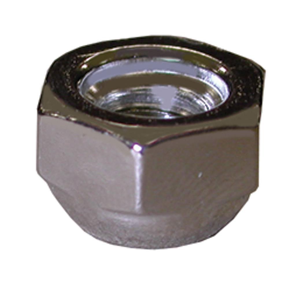 Jones Stephens Nickel Zinc Plated Closed Acorn Nut in Polished Chrome 