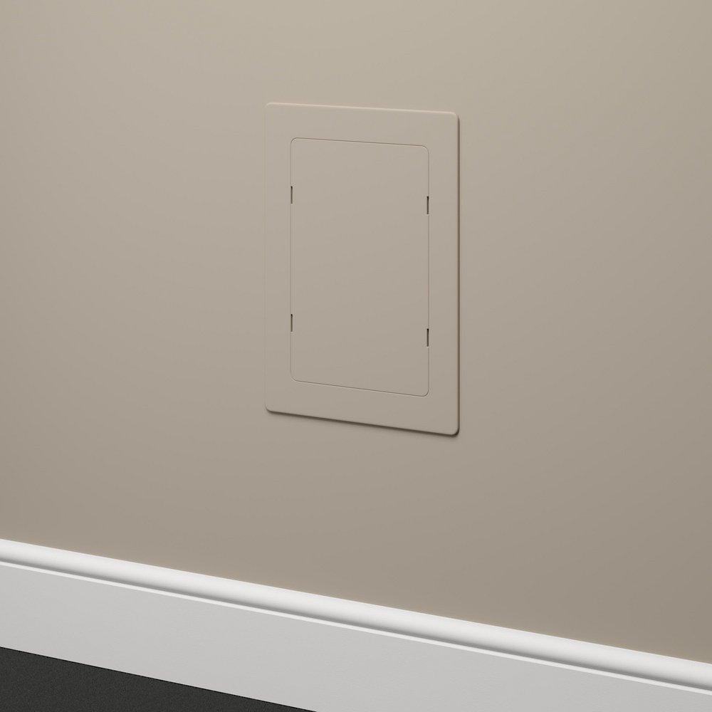 6 x 9 in. Snap-Ease White Plastic Access Panel 