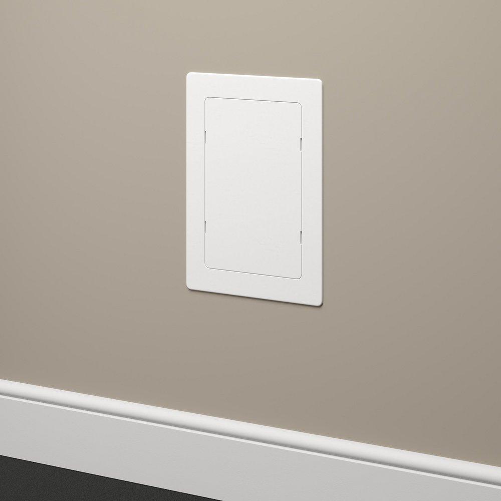 6 x 9 in. Snap-Ease White Plastic Access Panel 