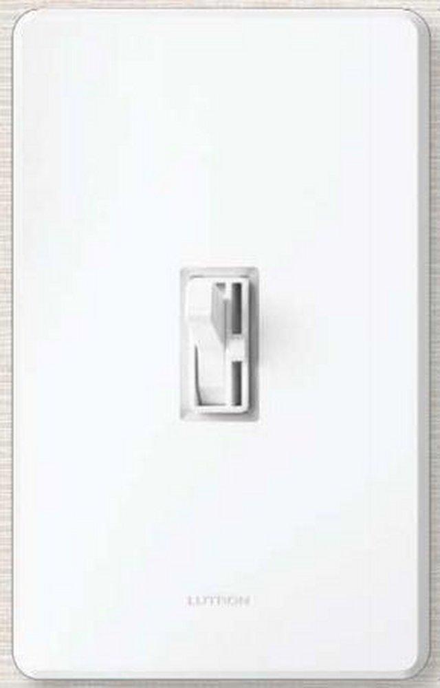 Lutron Electronics White 600 W 1-Pole Incandescent Dimmer 