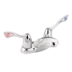 Two Handle Centerset Bathroom Sink Faucet in Chrome