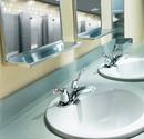 Moen Chrome 2-Hole Centerset Lavatory Faucet with Double Wristblade Handle 
