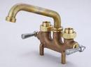 Central Brass Rough Brass Two Lever Handle Laundry Faucet 