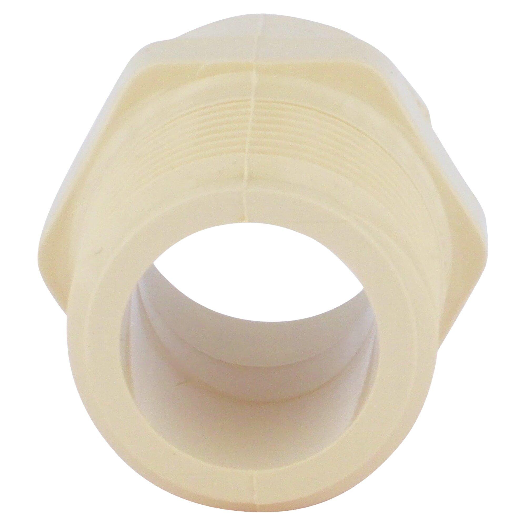 Cream MNPT x Socket Weld CPVC Adapter 