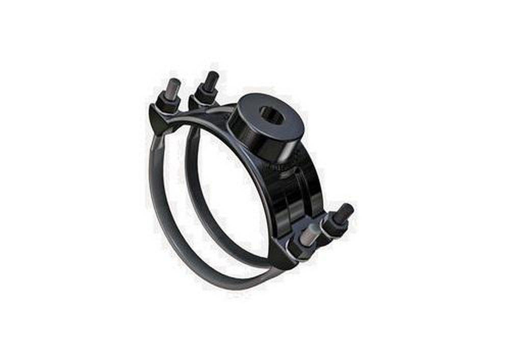Romac Industries 12 in. IP Ductile Iron Double Strap Saddle 12.00 - 13.00 in. 