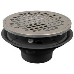 6 in. Plastic Chrome Plated Floor Drain
