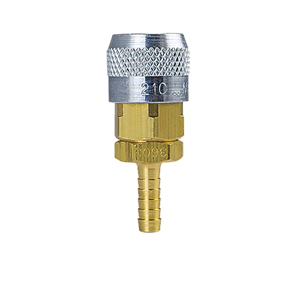 Foster Manufacturing ID x Socket Hose Stem Automatic Socket Brass Air Fitting for ARO 210 Series Coupling 