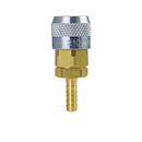 3/8 x 1/4 in. ID x Socket Hose Stem Automatic Socket Brass Air Fitting for ARO 210 Series Coupling