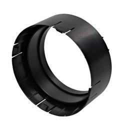 6 x 6 in. Offset Universal Locking Outlet Adapter in Black