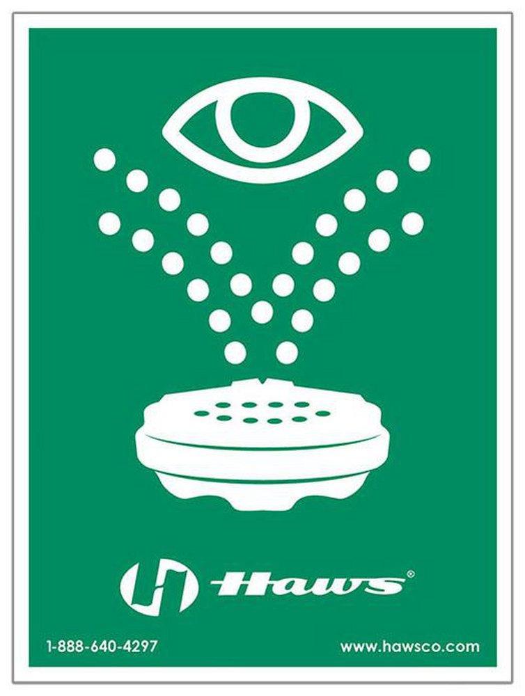 Haws&reg; Green Universal Eyewash Sign 