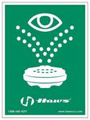 Haws&reg; Green Universal Eyewash Sign 