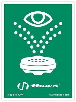 10-3/4 in. Universal Eyewash Sign