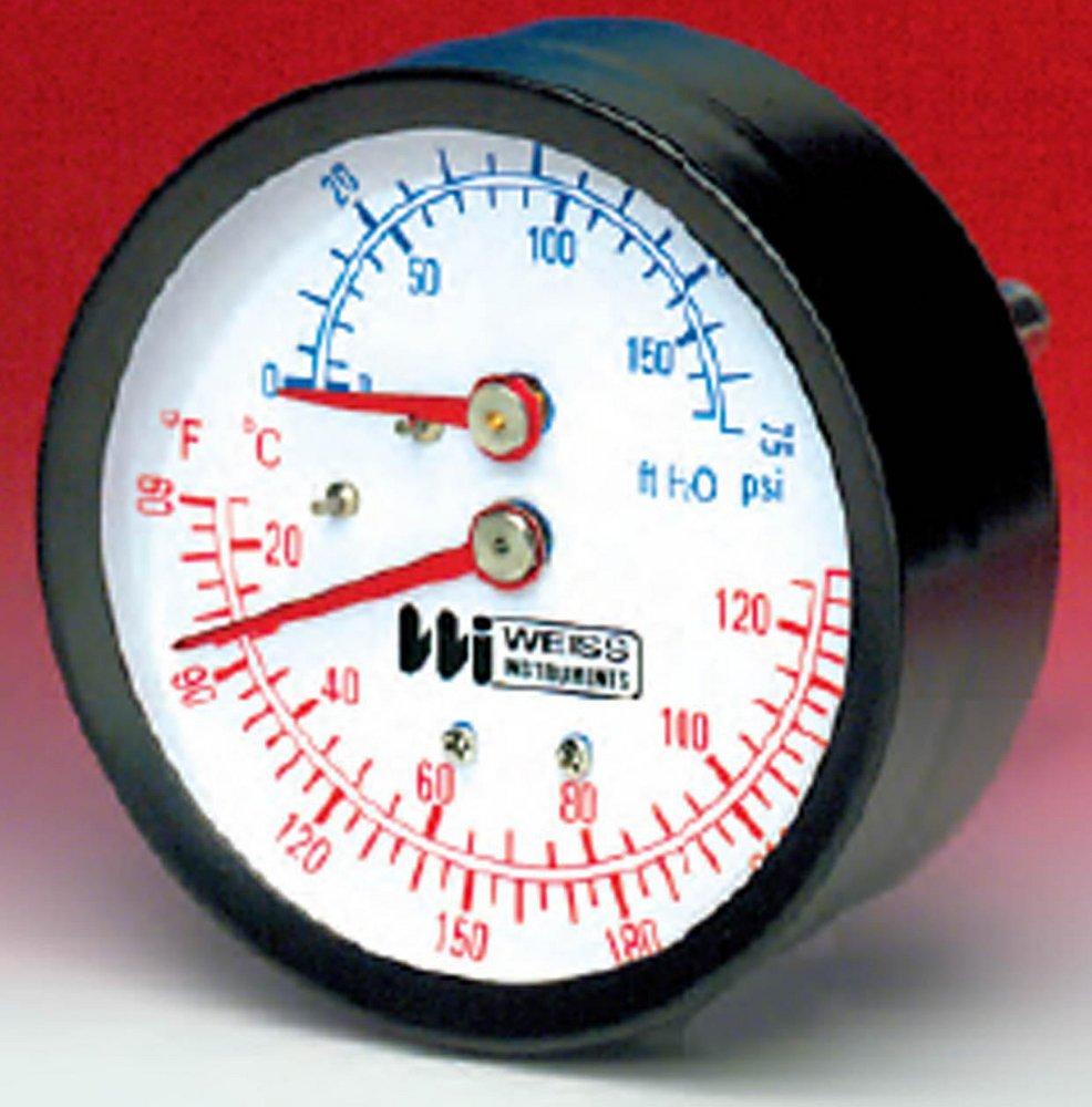 Weiss Instruments Black 2-1/2 x 1/4 in. Rear Water Guage 