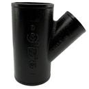 Black No Hub Cast Iron Reducing Wye 