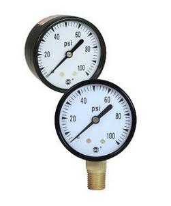 4-1/2 x 1/4 in. 100 psi Lower Mount Pressure Gauge