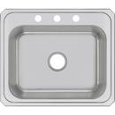 Elkay Brushed Satin 25 x 21-1/4 in. Stainless Steel Single Bowl Drop-in Kitchen Sink in Brushed Satin 
