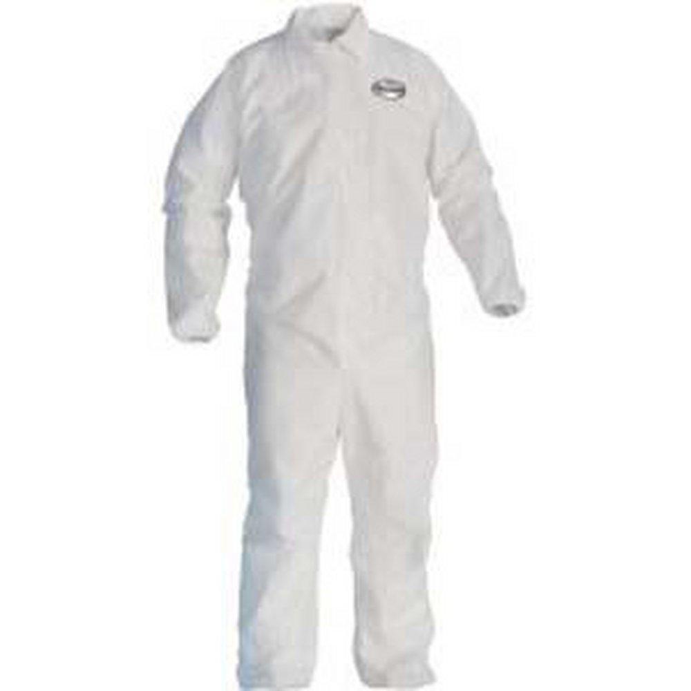 KleenGuard&trade; White Fabric Coverall in White 