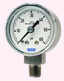 1-1/2 x 1/8 in. Center Back Mount Pressure Gauge in Stainless SteeL