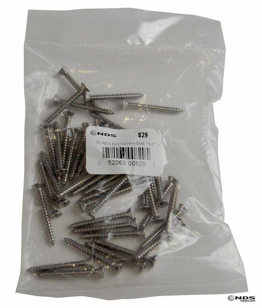 NDS Steel #6 Stainless Steel Screw (Bag of 40) 