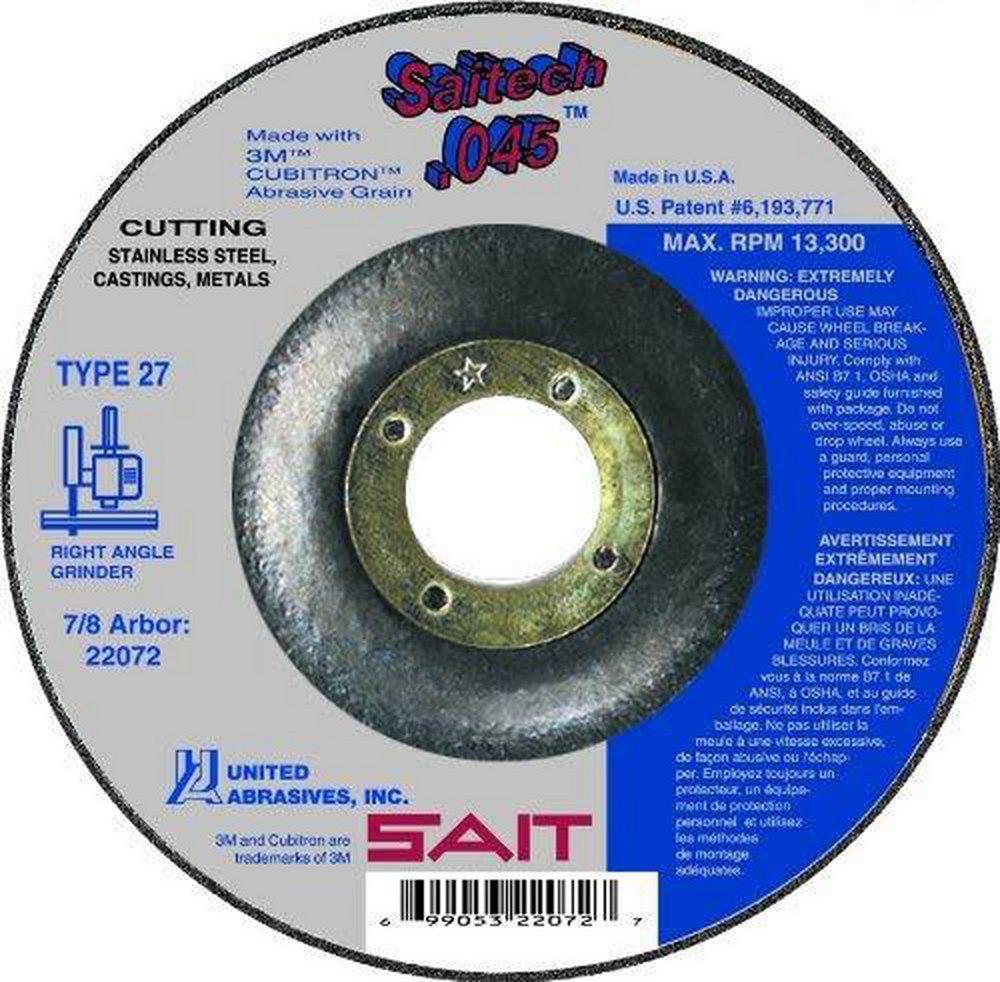 United Abrasives Aluminum Grinding Wheel 