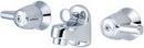 Central Brass Polished Chrome Two Handle Widespread and Wall Mount Bathroom Sink Faucet 