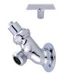 Central Brass Polished Chrome Brass Sillcock 