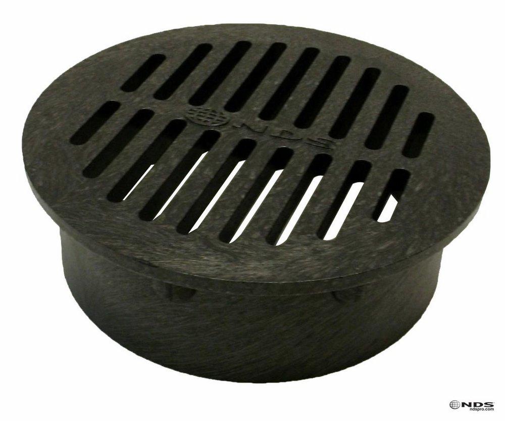 NDS Black Round Grate in Black 