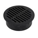 NDS Black 6 in. Round Plastic Grate 