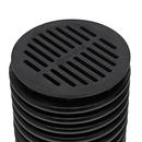 NDS Black 6 in. Round Plastic Grate 