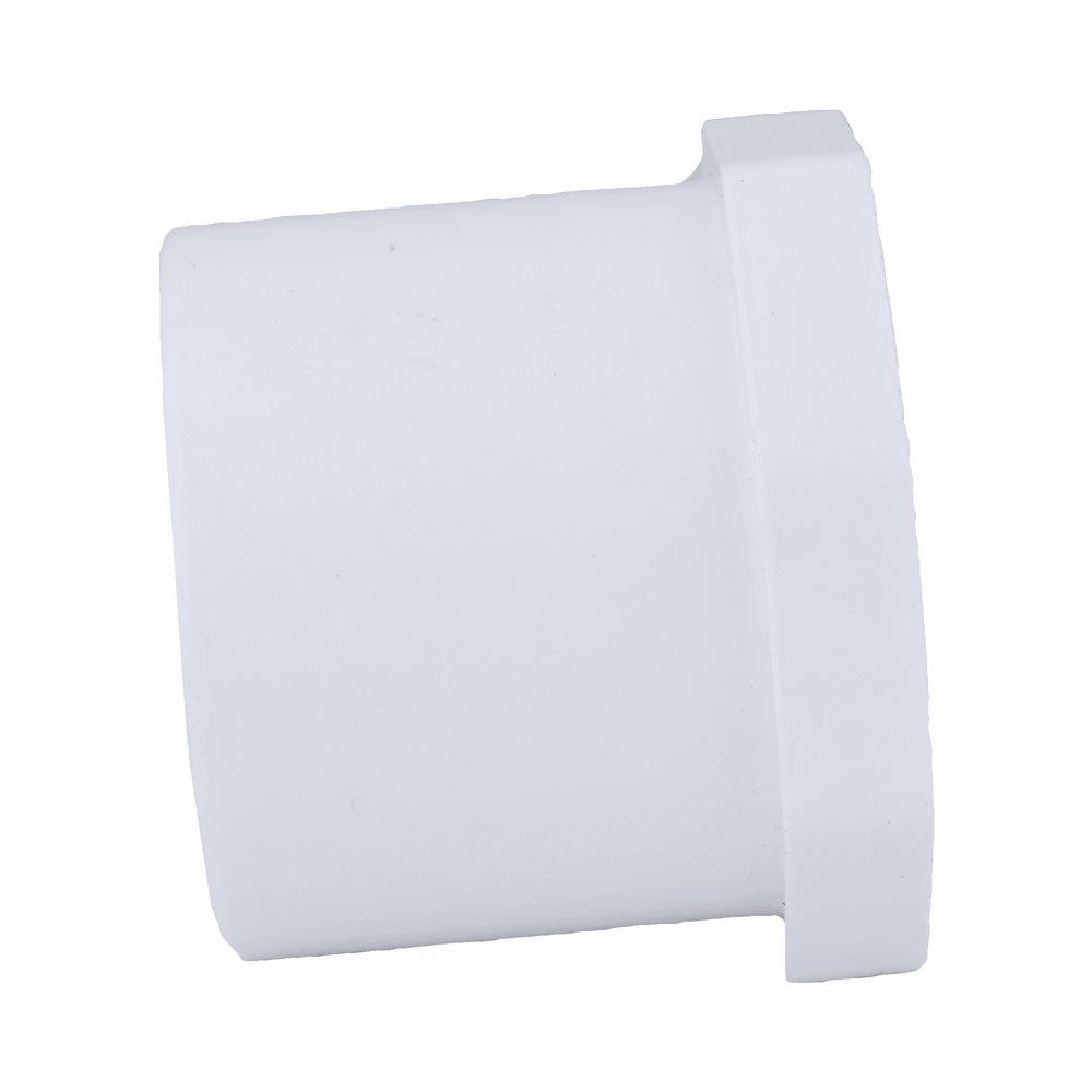 White PVC Schedule 40 Female Bushing 