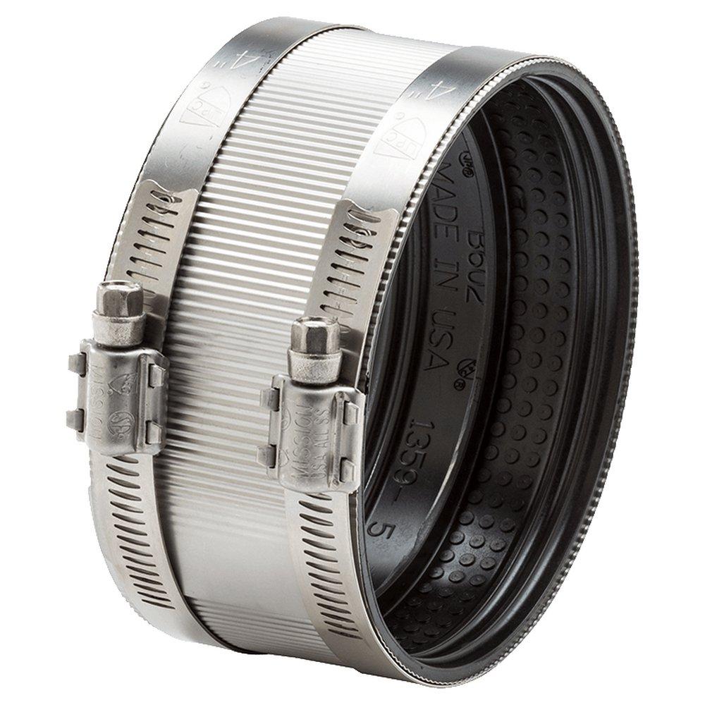 Clamp-All Clamp 304 Stainless Steel Hubless Pipe Coupling 