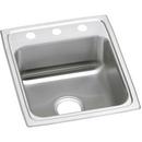 17 x 20 in. 1 Hole Stainless Steel Single Bowl Drop-in Kitchen Sink in Brushed Satin