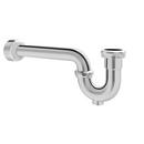 PROFLO&reg; Chrome Adjustable Tubular Brass P-Trap with Semi-Cast Body with Cleanout 