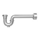 1-1/4 x 1-1/4 in. Cast Brass P-Trap with Semi-cast Design and Cleanout in Polished Chrome