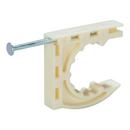 1 in. Plastic Nail Barb Clamp in Beige