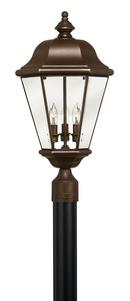 Hinkley Copper Bronze COBR 3 40 Watts Candelabra Post Lantern 