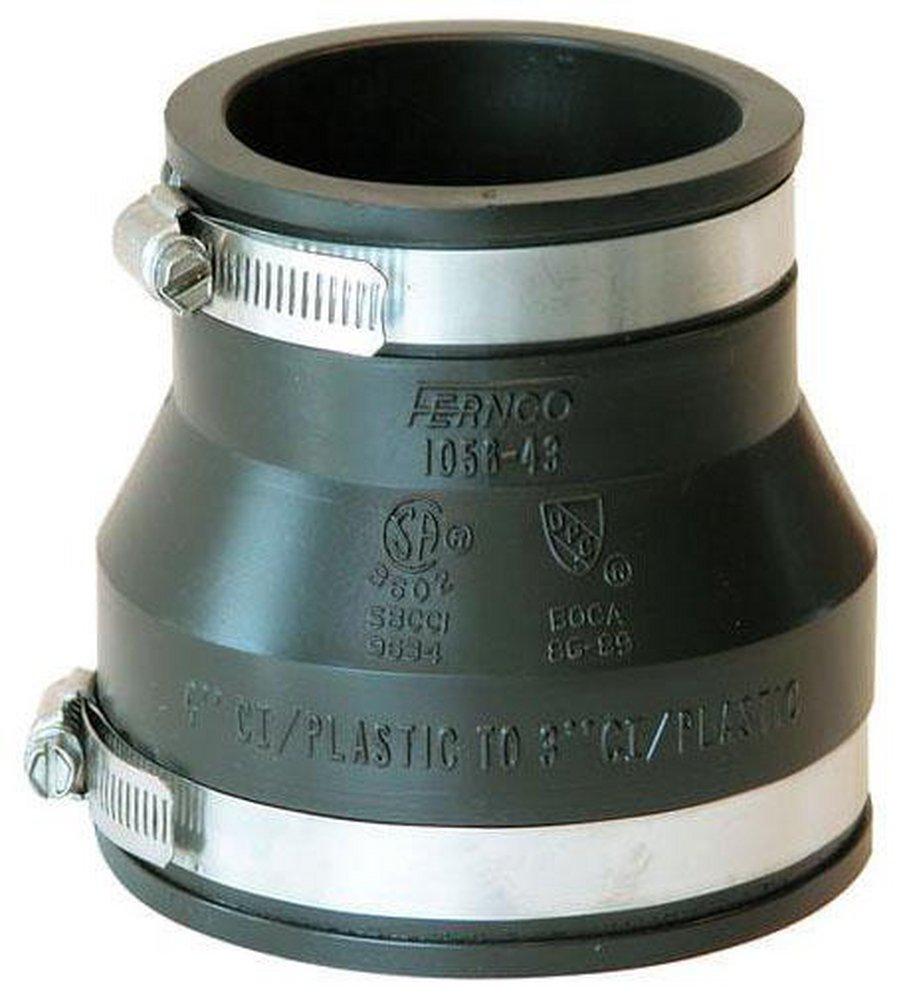 Fernco Cast Iron and Plastic Flexible Coupling 