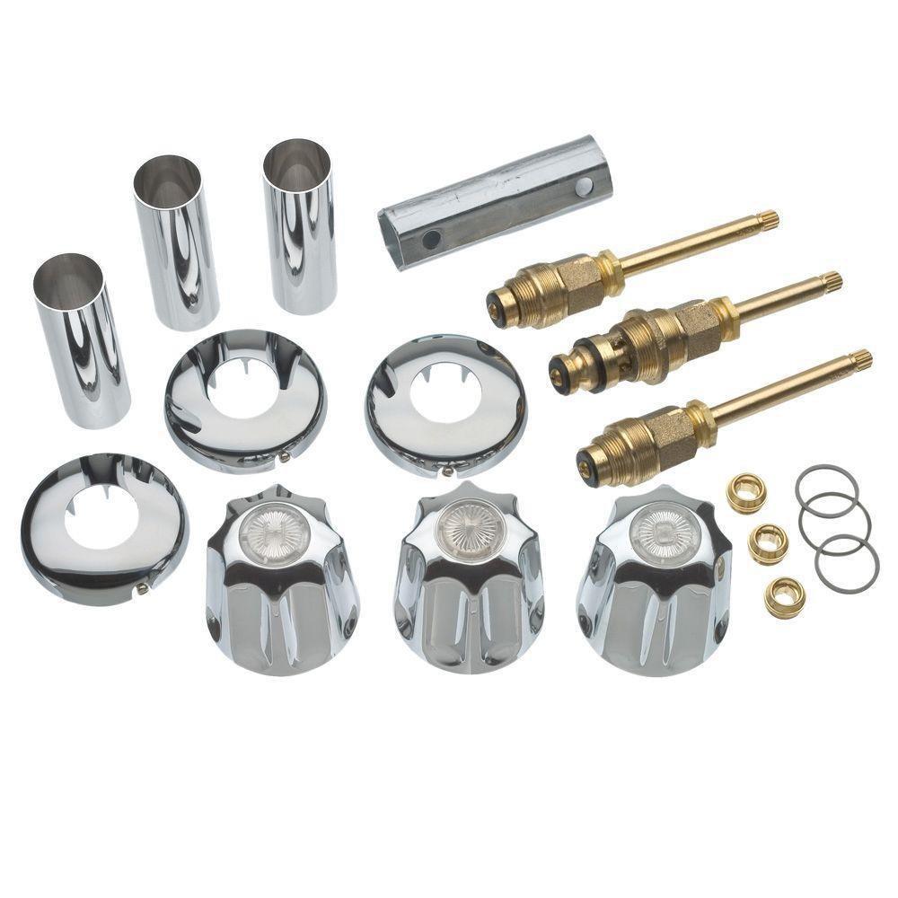 Danco/Perfect Match Polished Chrome 2-23/25 in. Brass Repair Kit in Polished Chrome 