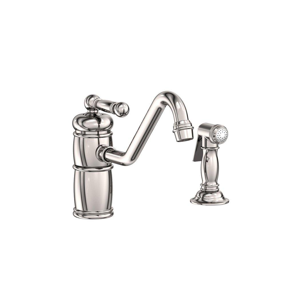 Newport Brass Polished Nickel - Natural Single Handle Kitchen Faucet 