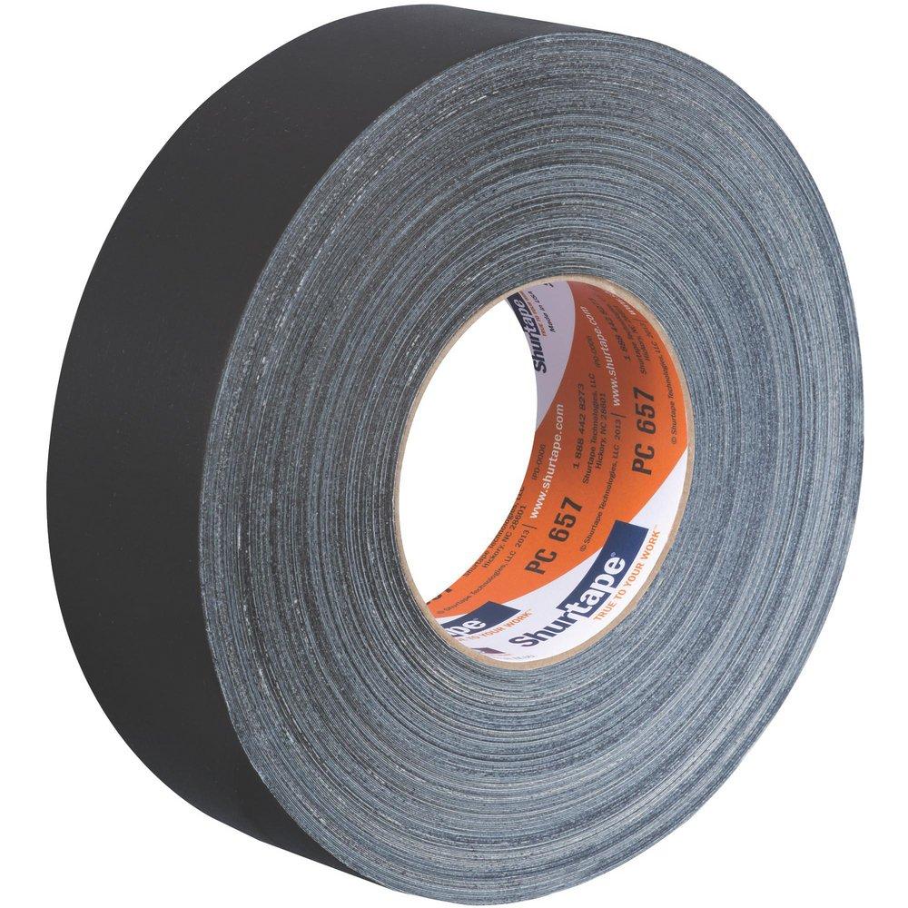 Shurtape Black 2 in. x 60 ft. Pc657 Pro Grade Duct Tape 