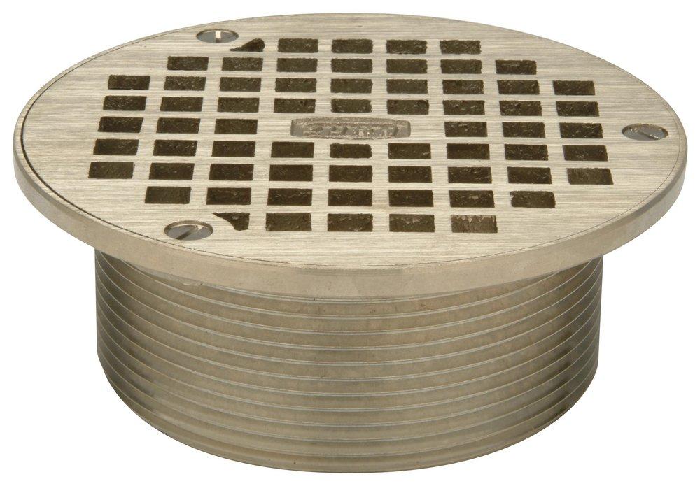 Zurn Polished Bronze Type-B Floor Drain with Top Nickel Bronze 
