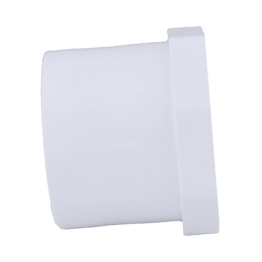 White PVC Schedule 40 Female Bushing 
