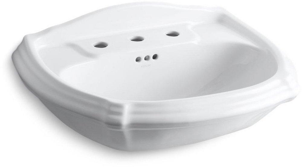 KOHLER White Pedestal Vessel 