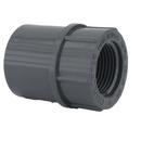 Dark Grey Socket Weld x FNPT PVC Adapter 