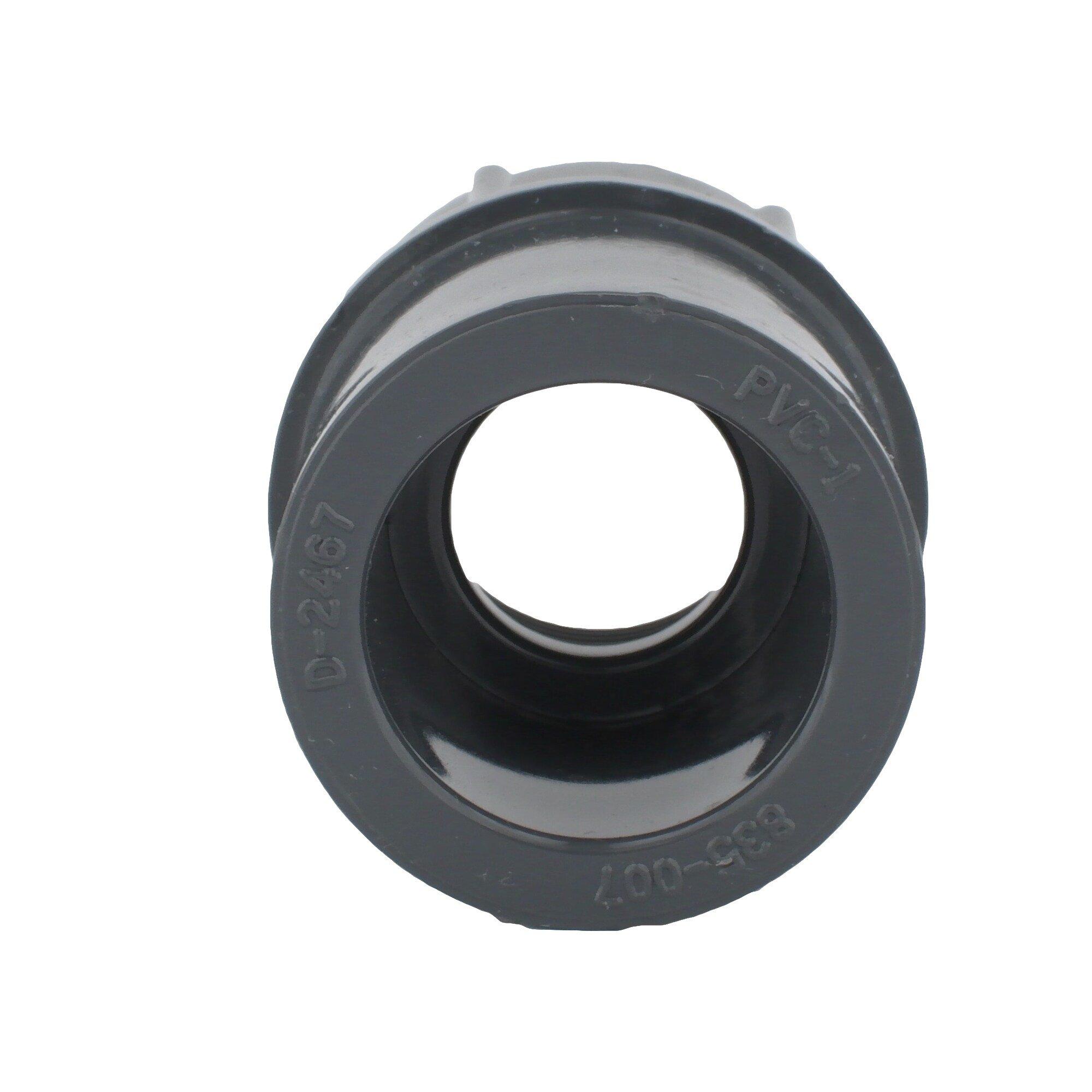 Dark Grey Socket Weld x FNPT PVC Adapter 