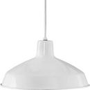 Progress Lighting White 7-1/2 in. 150W 1-Light Pendant 